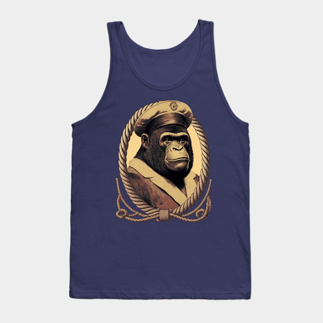 Sailor Gorilla Tank Top by MitchLudwig